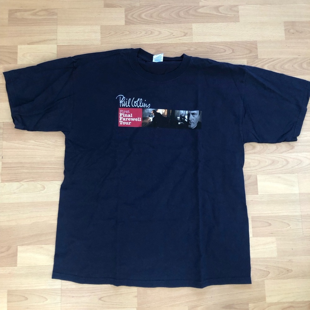 Mens - Phil Collins tshirt - Navy XL